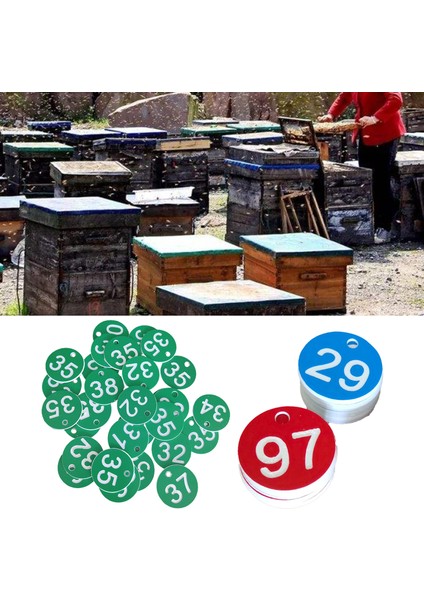 Arı Kovanı Işareti Sağlam Parlak Renk Kolay Tanımlanan Etiket Numarası (Yurt Dışından)
