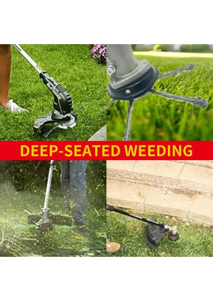 6 Inç Çim Strimmer Çelik Tel Tekerlek Biçme Fırça Kesici Düzeltici Kafa (Gümüş, 2 Adet) (Yurt Dışından) modelleri