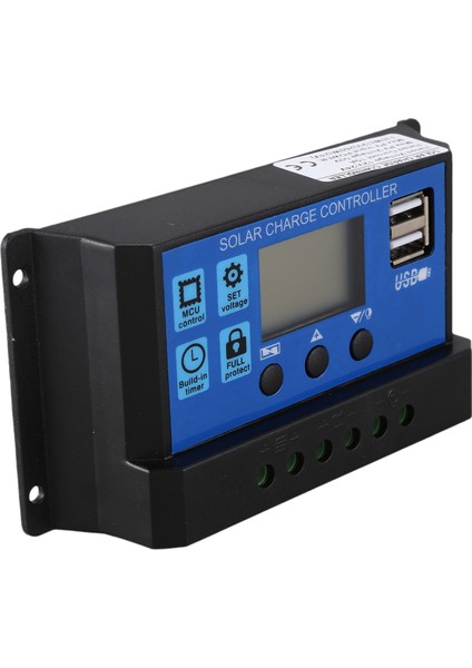 10A 12V 24V Otomatik Çalışma Pwm Solar Şarj Regülatörü LCD Çift USB 5V Çıkışlı Güneş Pili Paneli Şarj Cihazı Regulato (Yurt Dışından)