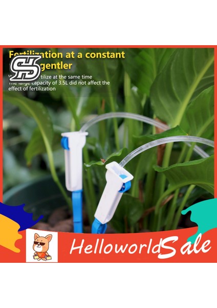 Helloworld Sulama Cihazı Yeniden Kullanılabilir Bitki Damla Sulama Otomatik Çiçek Sulayıcı (Yurt Dışından)