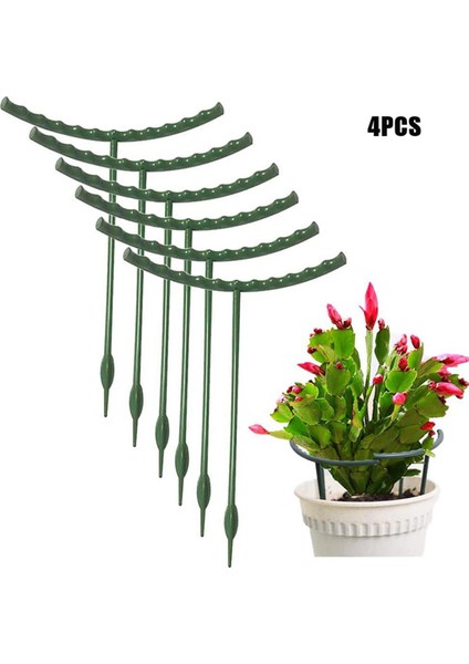 Bahçe Tesisi Destek Kafesi Çiçek Standı Tutucu Plastik Yarı Daire Bonsai Aracı Karşılaşma (Yurt Dışından)