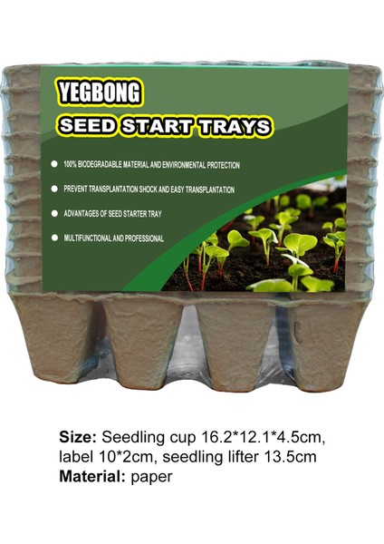 Bitki Yetiştirme Tepsisi Hafif Çok Fonksiyonlu Çatlama Önleyici Bitki Başlangıç Tepsisi (Yurt Dışından) fiyatları