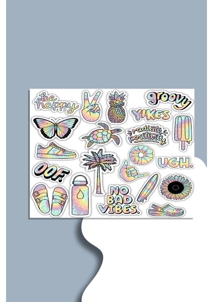 Parlak Sticker Seti Planner Ajanda Bullet Journal Için Uygun Set