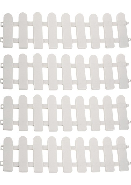 4 Adet 50X13CM Beyaz Plastik Ağaç Çit Avlu Kapalı Bahçe Çiti Anaokulu Çiçek Bahçesi Sebze Beyaz Dekor (Yurt Dışından) indirimleri