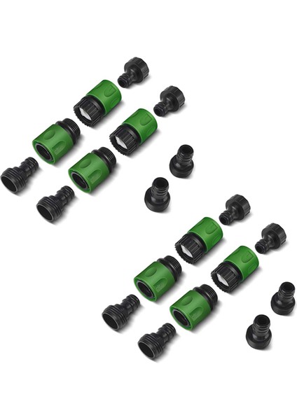 Hortum Hızlı Bağlantı-8 x Dişi Hortum Ucu Konnektörleri 8 x Erkek Hortum Ucu Adaptörleri 16 x Erkek Musluk Adaptörleri 8 x Dişi Musluk Konnektörleri-Yeşil (Yurt Dışından) fiyatları