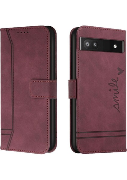 Google Pixel 7A Flip Folio Cüzdan Için Telefon Kılıfı Manyetik Kapatma El Pu (Yurt Dışından)