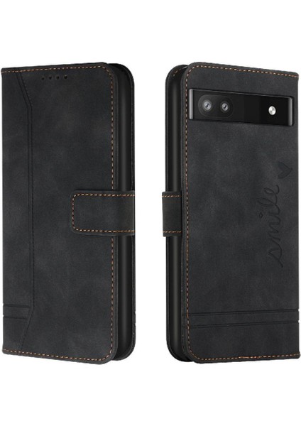 Google Pixel 7A Flip Folio Cüzdan Için Telefon Kılıfı Manyetik Kapatma El Pu (Yurt Dışından)