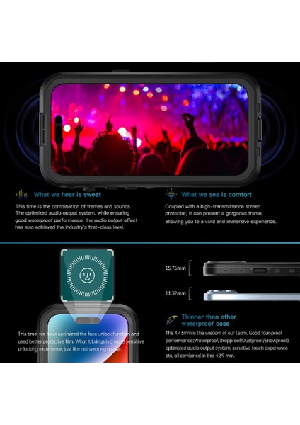 Iphone 15 Için Su Geçirmez IP68 Su Geçirmez Tam 12FT Askeri Inşa (Yurt Dışından) indirimleri