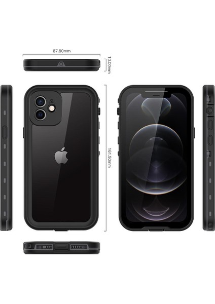 Iphone 12 IP68 Su Geçirmez Tam 12FT Askeri Darbeye Dayanıklı Ekran (Yurt Dışından) modelleri