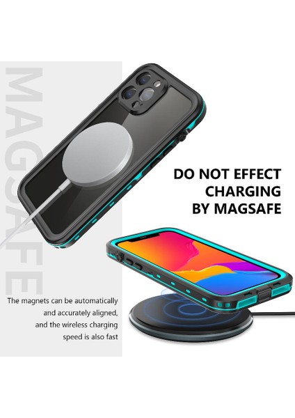 Iphone 13 Için Kılıf Pro Max IP68 Su Geçirmez Tam 12FT Askeri Darbeye (Yurt Dışından)