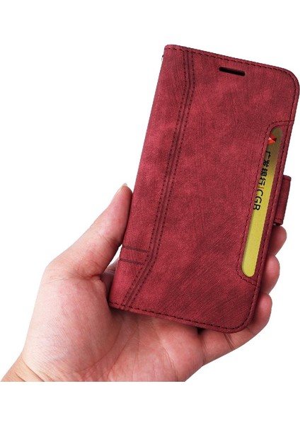 Xiaomi Redmi Not 11 Için Kılıf 4g Kart Yuvaları Cüzdan Kapak Çevirin Tpu Deri (Yurt Dışından)