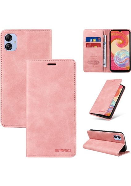 Samsung Galaxy A04E 4g Için Kılıf Folio Cüzdan Pu Deri Manyetik Koruyucu (Yurt Dışından)