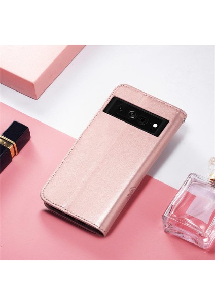 Google Piksel 7 Pro Dört Yapraklı Yonca Flip Kapak Kılıf Için Kılıf Kısa (Yurt Dışından) modelleri