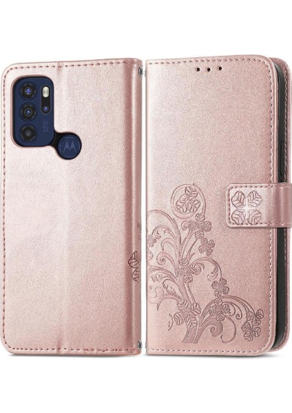 Motorola Moto Gmotorola Flip Kapak Dört Yapraklı Yonca Zarif Iş Için Kılıf (Yurt Dışından)
