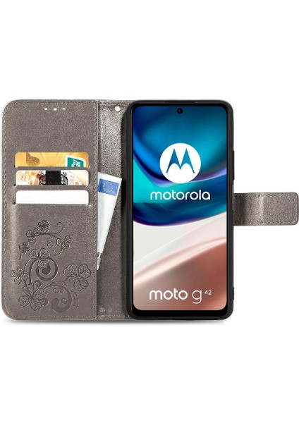 Motorola Moto G42 Dört Yapraklı Yonca Zarif Iş Deri Için Kılıf (Yurt Dışından) fırsatları