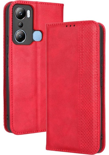 Infinix Sıcak 20I Pu Deri Manyetik Kapatma Cüzdan Için Kılıf (Yurt Dışından)
