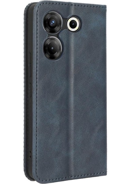 Tecno Camon 20 Pro 5g Manyetik Kapatma Cüzdan Pu Deri Için Kılıf (Yurt Dışından)