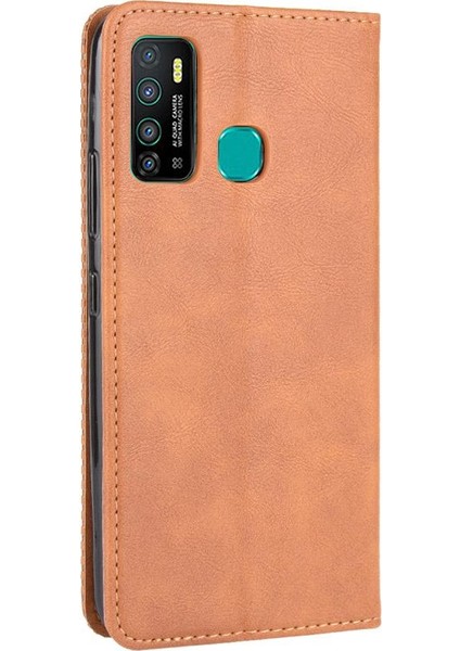 Infinix Sıcak 9 Pu Deri Cüzdan Manyetik Kapatma Için Kılıf (Yurt Dışından)