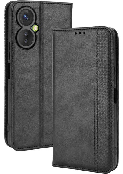 Tecno Spark 9 Pro Manyetik Kapatma Pu Deri Cüzdan Için Kılıf (Yurt Dışından)