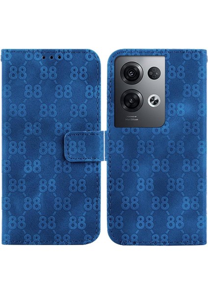 Oppo Phone 8 Pro 5g Için Telefon Kılıfı Pu Deri Kart Tutucu Cüzdan Kapak 8 (Yurt Dışından)