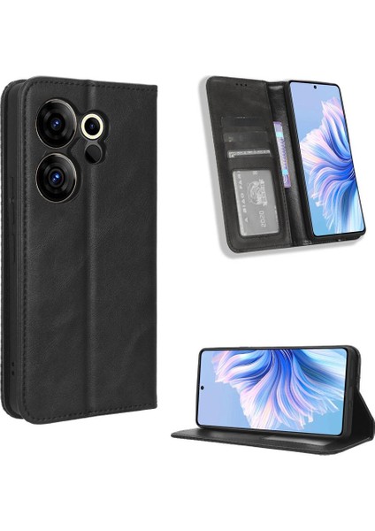 Tecno Camon 20 Premier 5g Cüzdan Pu Deri Manyetik Kapatma Için Kılıf (Yurt Dışından)