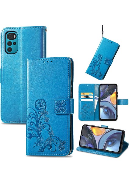 Motorola Moto G22 Dört Yapraklı Yonca Kısa Kayış Zarif Iş Için Kılıf (Yurt Dışından) fırsatları