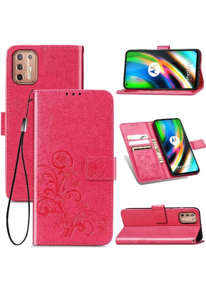 Motorola Moto G9 Artı Dört Yapraklı Yonca Flip Kapak Kılıf (Yurt Dışından) modelleri