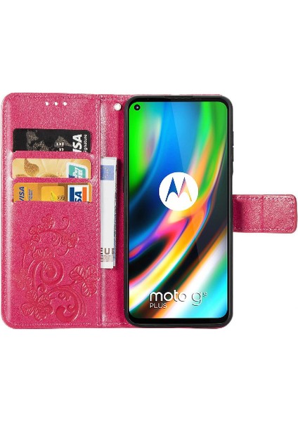 Motorola Moto G9 Artı Dört Yapraklı Yonca Flip Kapak Kılıf (Yurt Dışından) indirimleri