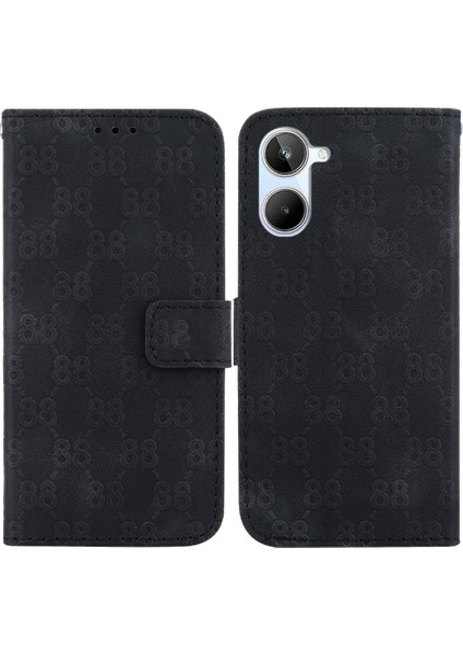 Realme 10 4g Cüzdan Kapak Için Telefon Kılıfı Kickstand Kart Tutucu Pu Deri (Yurt Dışından)