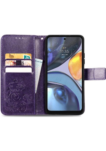 Motorola Moto G22 Dört Yapraklı Yonca Kısa Kayış Zarif Iş Için Kılıf (Yurt Dışından) indirimleri