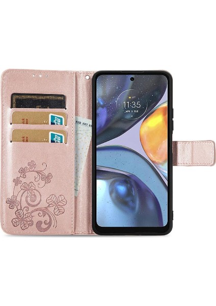 Motorola Moto G22 Dört Yapraklı Yonca Kısa Kayış Zarif Iş Için Kılıf (Yurt Dışından) fırsatları