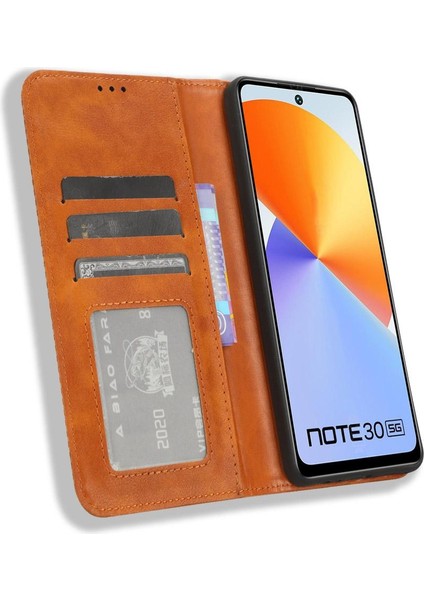 Infinix Not 30 4g Manyetik Kapatma Pu Deri Cüzdan Için Kılıf (Yurt Dışından) fırsatları