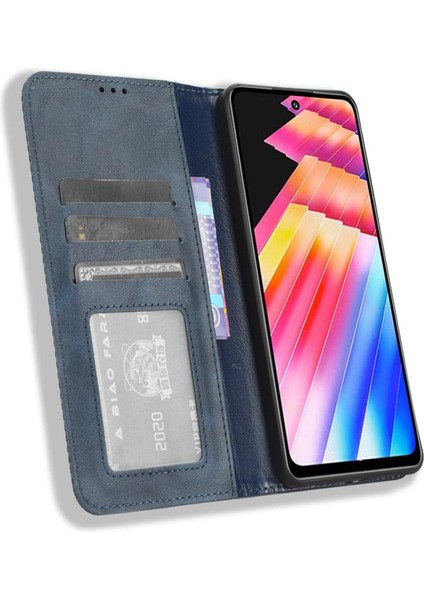 Infinix Sıcak 30 Oynamak Için Kılıf Manyetik Kapatma Cüzdan Pu Deri (Yurt Dışından)