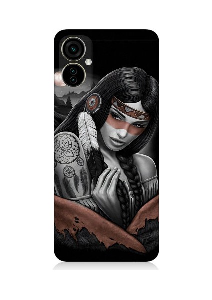 Tecno Camon 19 Neo Uyumlu Kızılldereli Kız Dreamcatcher Desenli Silikon Kılıf