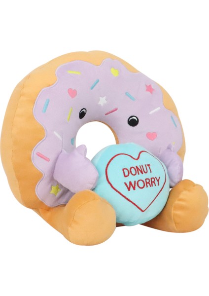 Donut Peluş Mor Yastık