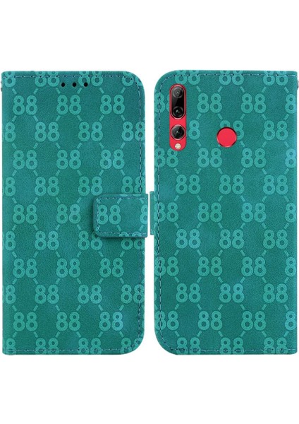 Telefon Kılıfı Için Huawei Y9 Başbakan 2019 Kickstand Pu Deri Cüzdan Kapak 8 (Yurt Dışından)