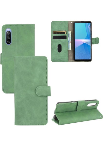 Kart Tutucu Kickstand ile Sony Xperia 10 Iii Kart Ekleme Için Kılıf (Yurt Dışından)