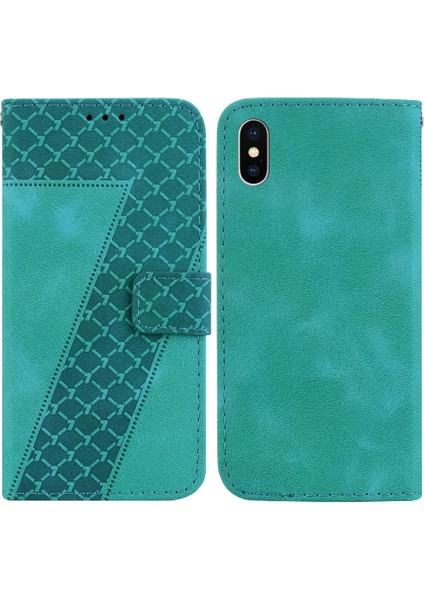 Iphone Xs Max Flip Folio Kapak Için Telefon Kılıfı Pu Deri Kart Yuvası Cüzdan (Yurt Dışından)
