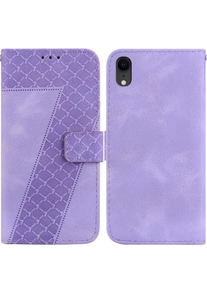 Iphone Xr Cüzdan Pu Deri Kabartmalı Desen Kart Yuvası Flip Telefon Kılıfı (Yurt Dışından)