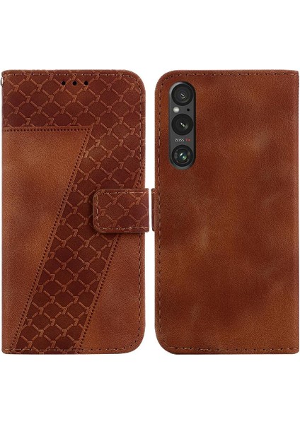 Sony Xperia 1 V Için Telefon Kılıfı Cüzdan Kart Yuvası Fonksiyonu Flip Folio Kapak (Yurt Dışından)