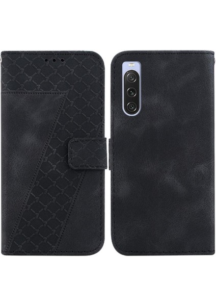 Sony Xperia 10 V Flip Folio Kapak Için Telefon Kılıfı Cüzdan Kart Yuvası Fonksiyonu (Yurt Dışından)