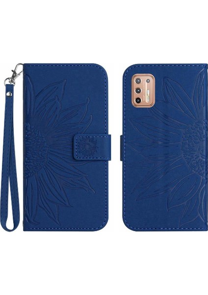 Motorola Moto G9 Artı Flip Cüzdan Telefon Kılıfı Için Kart Yuvaları ile Pu (Yurt Dışından)