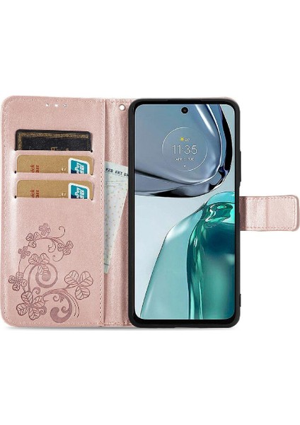 Motorola Moto G62 Dört Yapraklı Yonca Kısa Kayış Zarif Iş Için Kılıf (Yurt Dışından) indirimleri