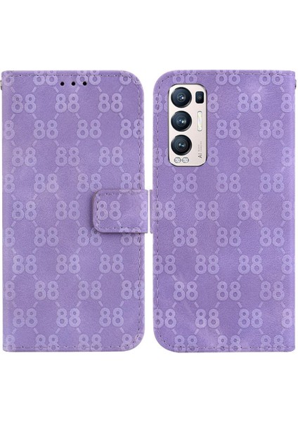 Oppo Phone 5 Pro Artı Cüzdan Kapak Için Telefon Kılıfı Çift 8 Kabartmalı Pu Kart (Yurt Dışından)