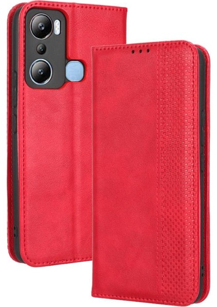 Infinix Sıcak 20I Pu Deri Manyetik Kapatma Cüzdan Için Kılıf (Yurt Dışından)