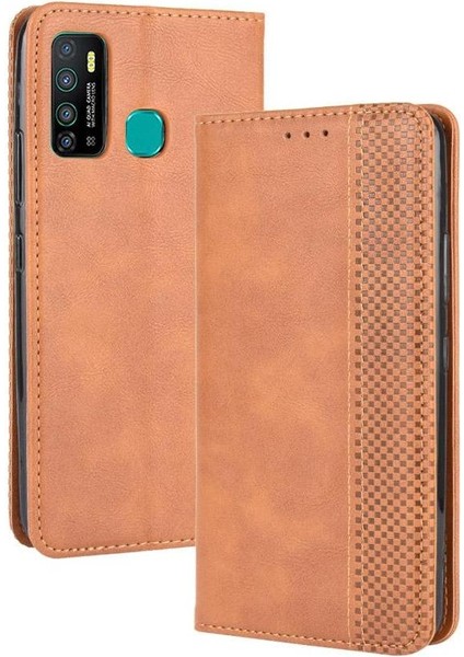 Infinix Sıcak 9 Pu Deri Cüzdan Manyetik Kapatma Için Kılıf (Yurt Dışından)