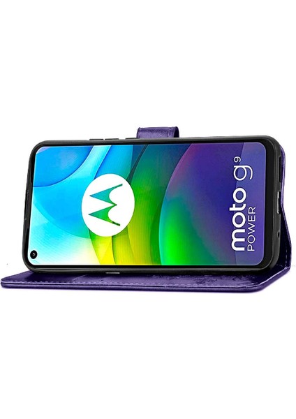 Motorola Moto G9 Güç Zarif Iş Kısa Kayış Dört Yaprak (Yurt Dışından)