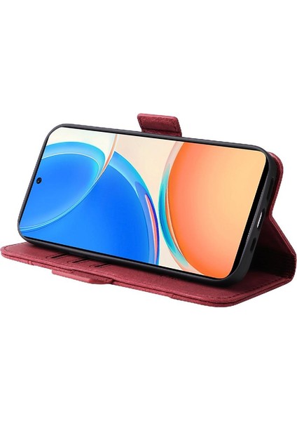 Onur X8 5g Için Kılıf Cüzdan Kapak Çevirin Tpu Deri Manyetik Kart Yuvaları (Yurt Dışından)