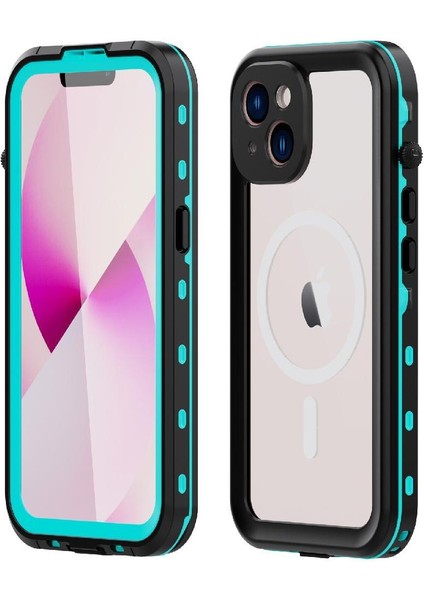 Iphone 14 Için Kılıf Su Geçirmez Dahili Manyetik Durumda Ekran Koruyucu (Yurt Dışından)