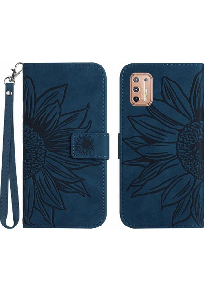 Motorola Moto G9 Artı Flip Cüzdan Telefon Kılıfı Için Kart Yuvaları ile Pu (Yurt Dışından)